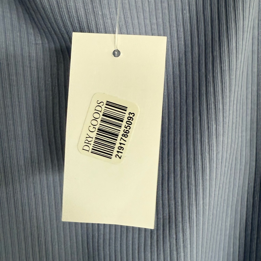 NWT Periwinkle Ribbed Bodysuit with Ruffled Straps - Picture 3 of 5